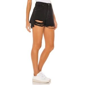 Rolla's Duster Shorts Layla Black Distressed 27 9 Jean